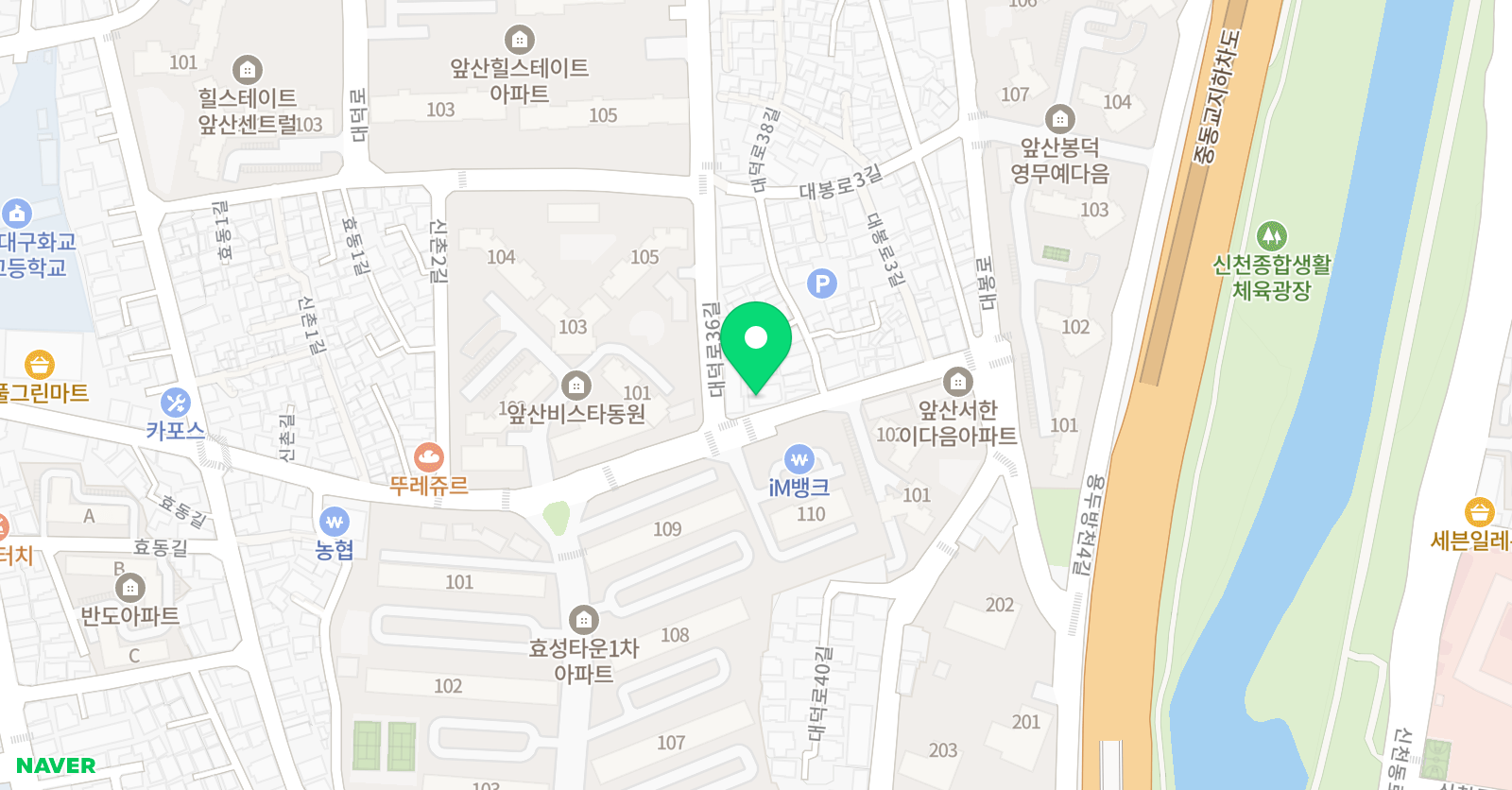 새롬현쌤수학 위치