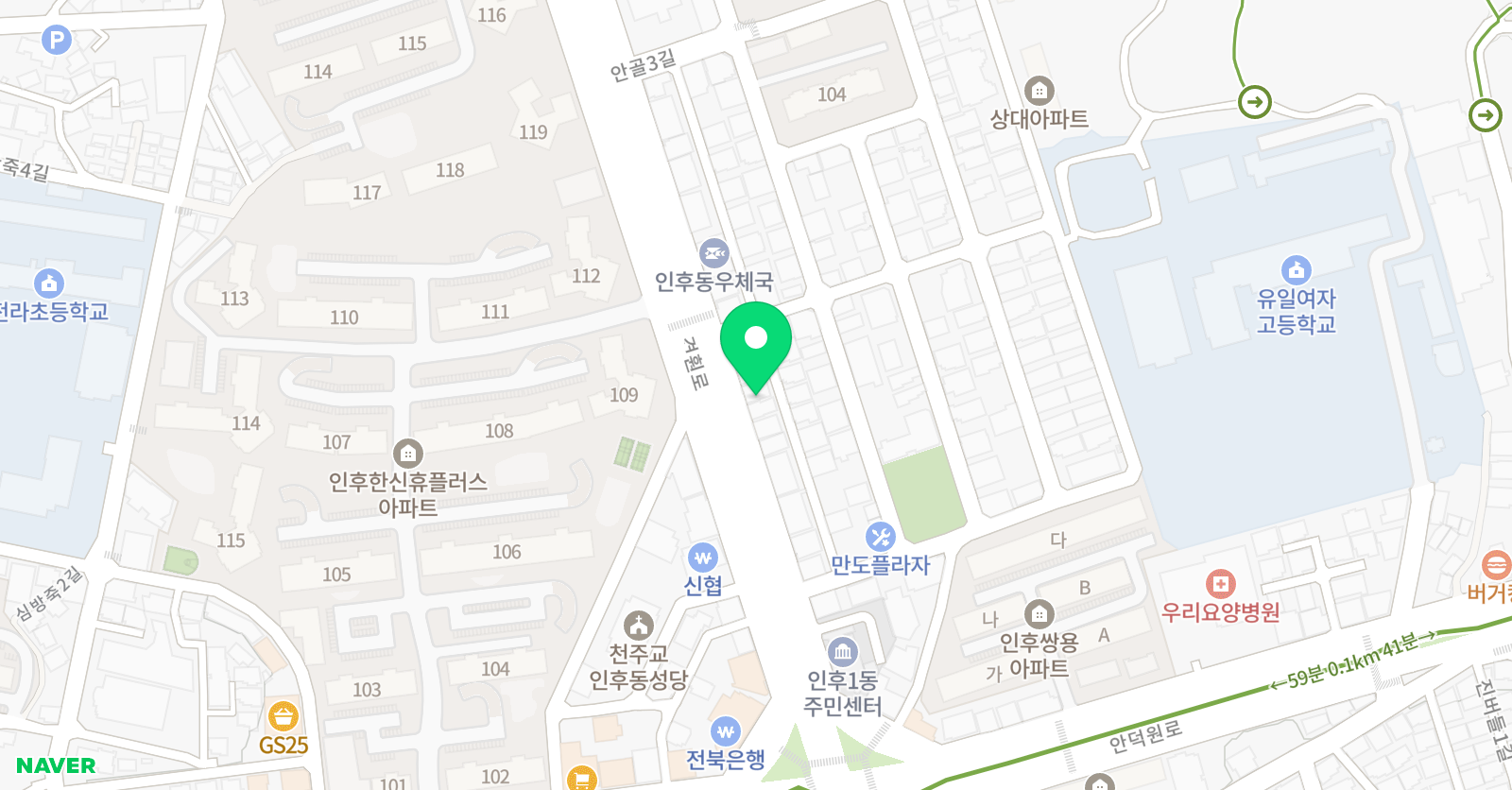 학습매니저입시학원 위치