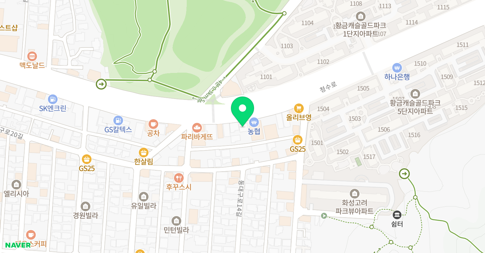 송&윤 수학전문학원 위치