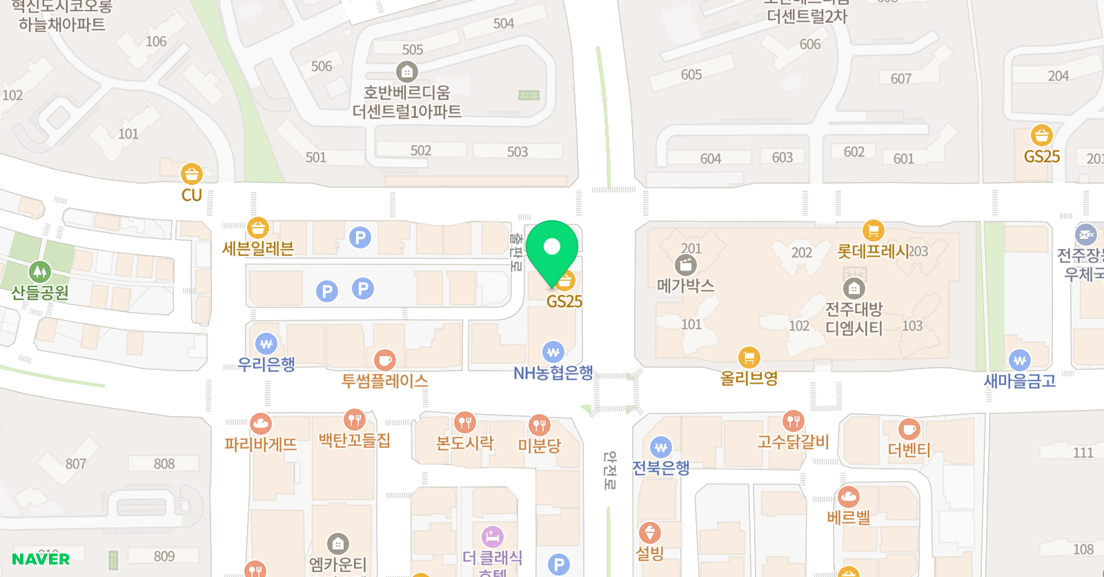 더큰 수학학원 혁신본점 위치