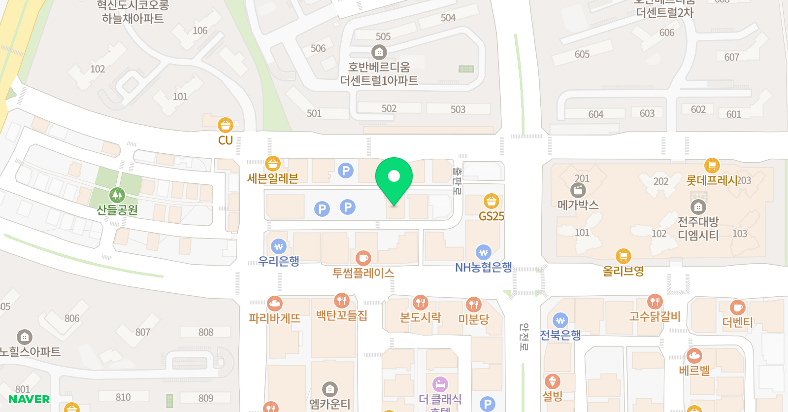 A클래스 풋살클럽 혁신점 위치