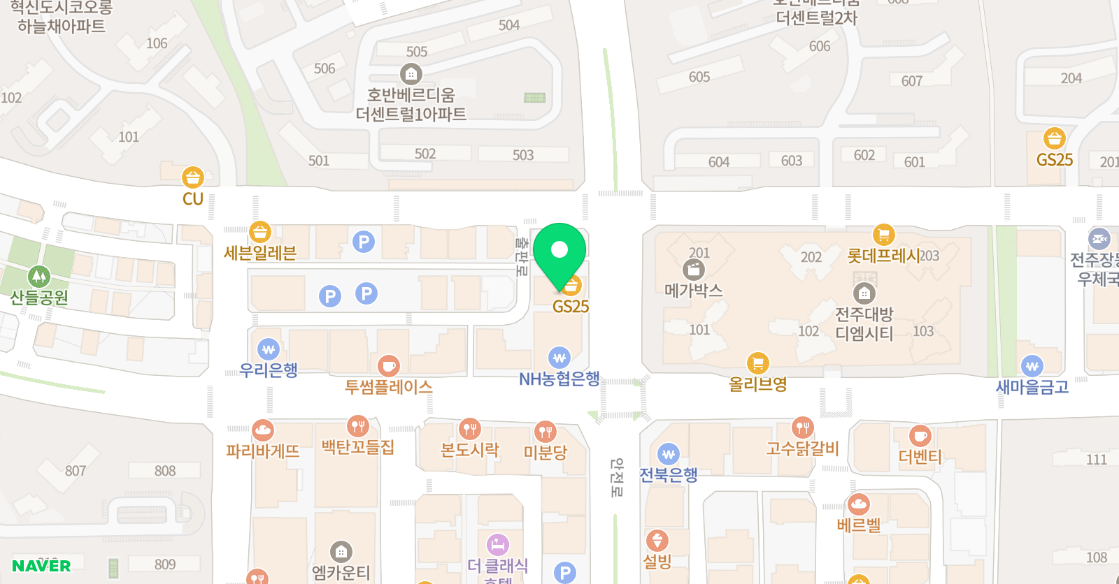 자란다영어전문어학원 위치