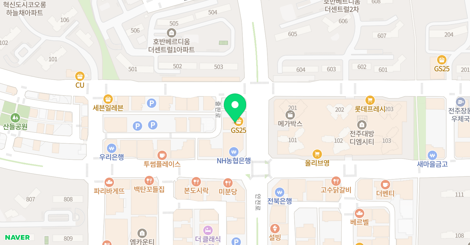 링키영어 전주혁신센터점 위치