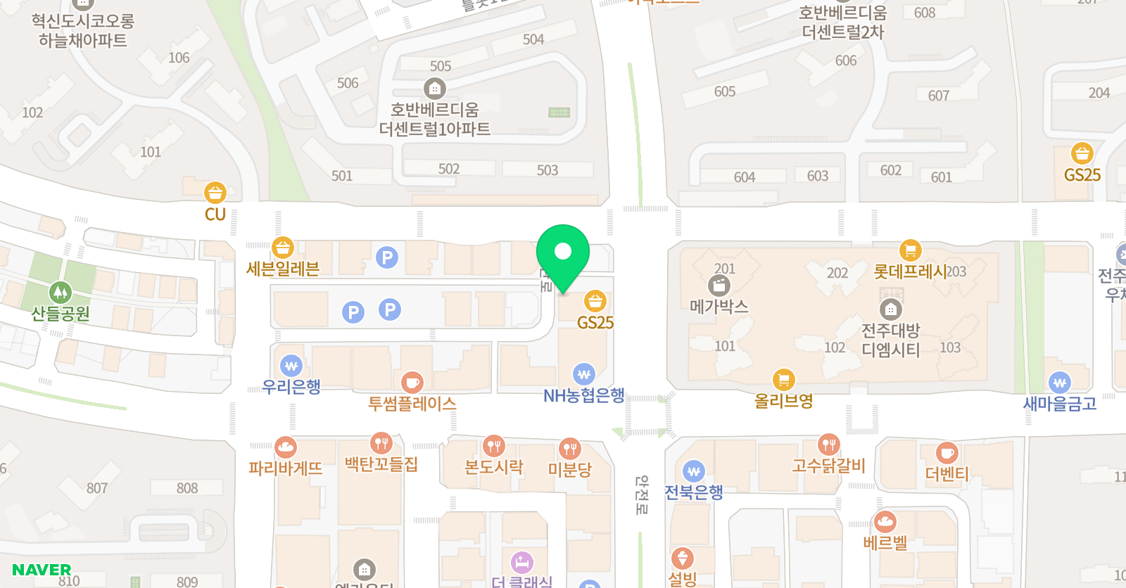 하늘을나는그림책 전주혁신점 위치