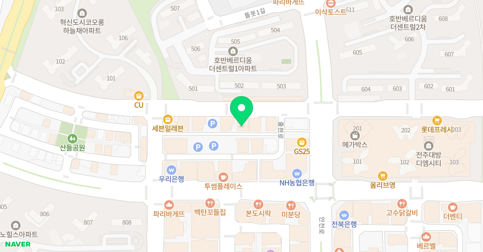 아이비탑리딩 전주혁신캠퍼스 위치