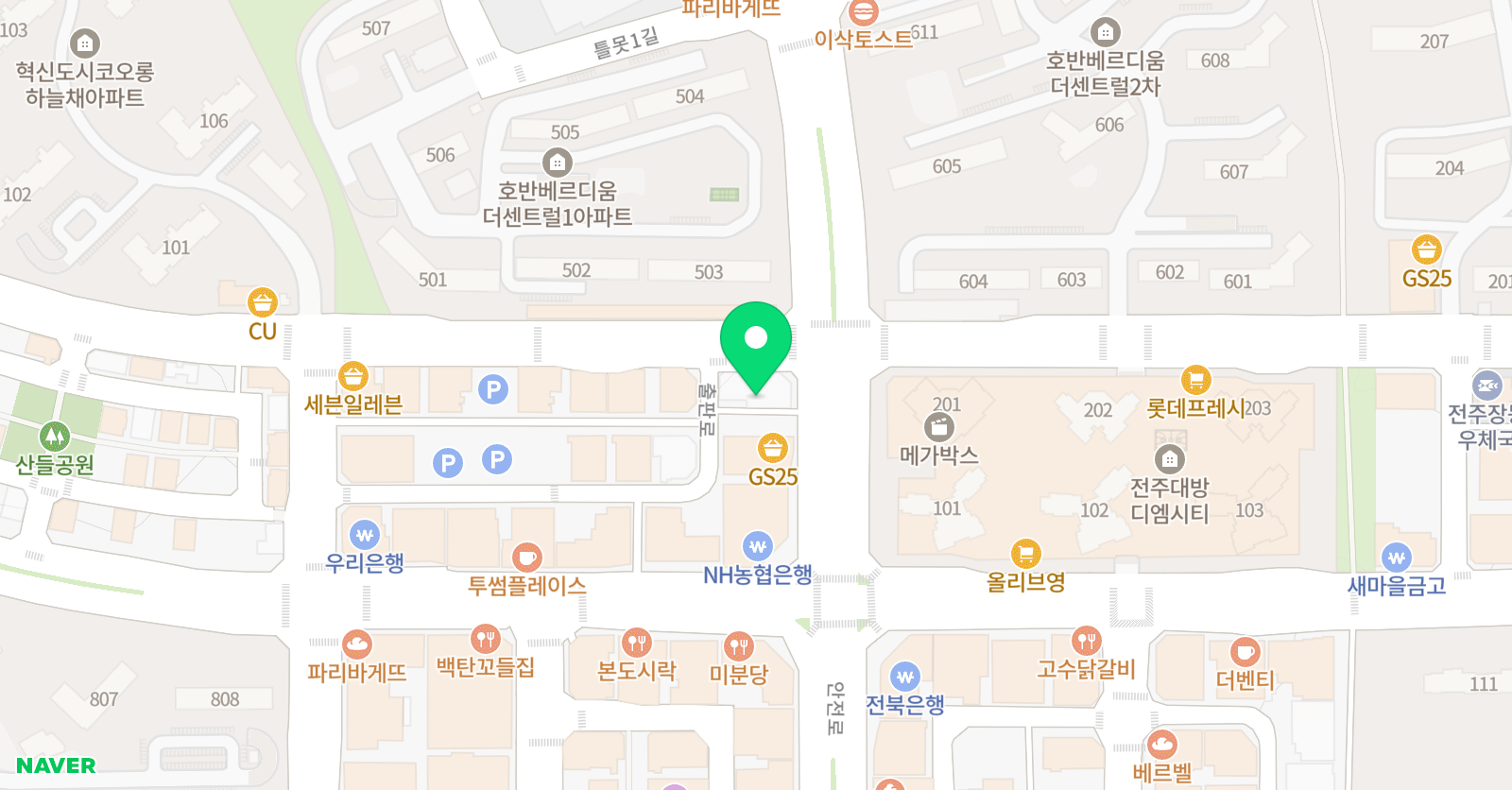다비수오창영논술수학 학원 위치