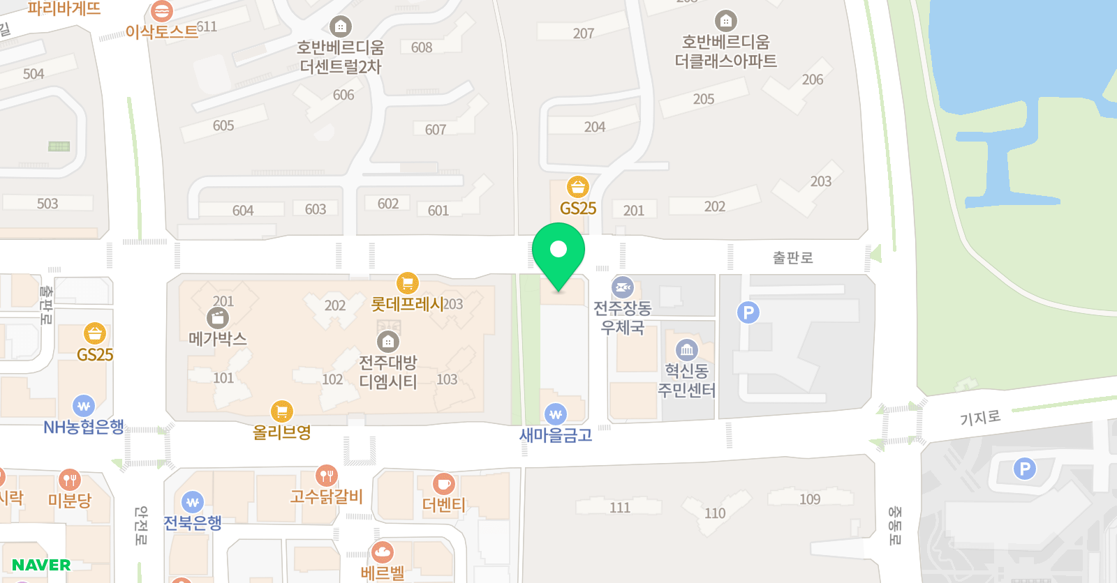 센클 영어도서관 전주혁신캠퍼스 위치
