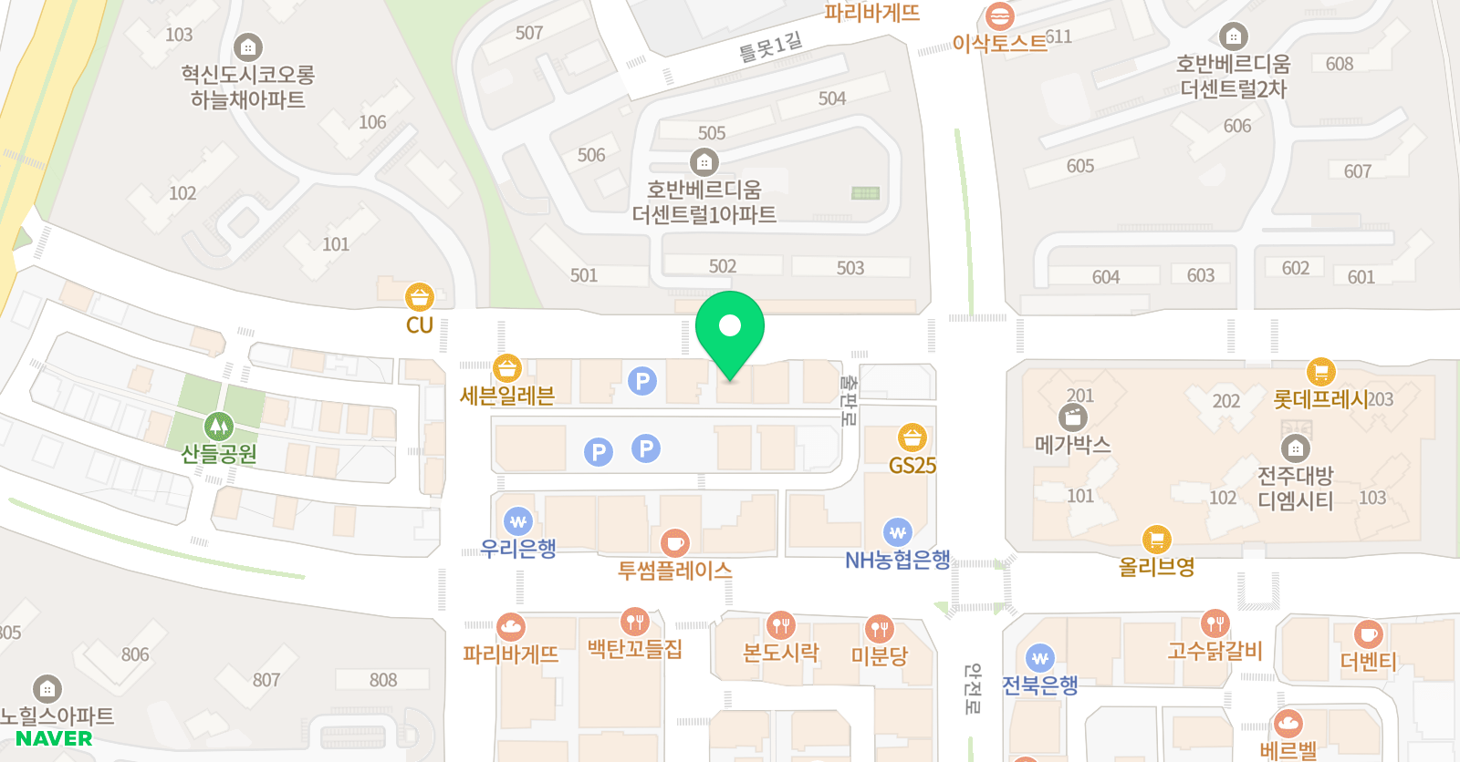 이루다 태권도점프스쿨 위치