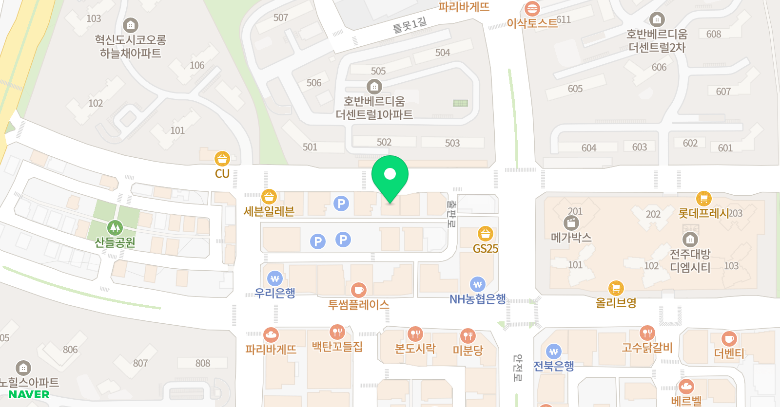 뮤엠영어 혁신온빛점 위치