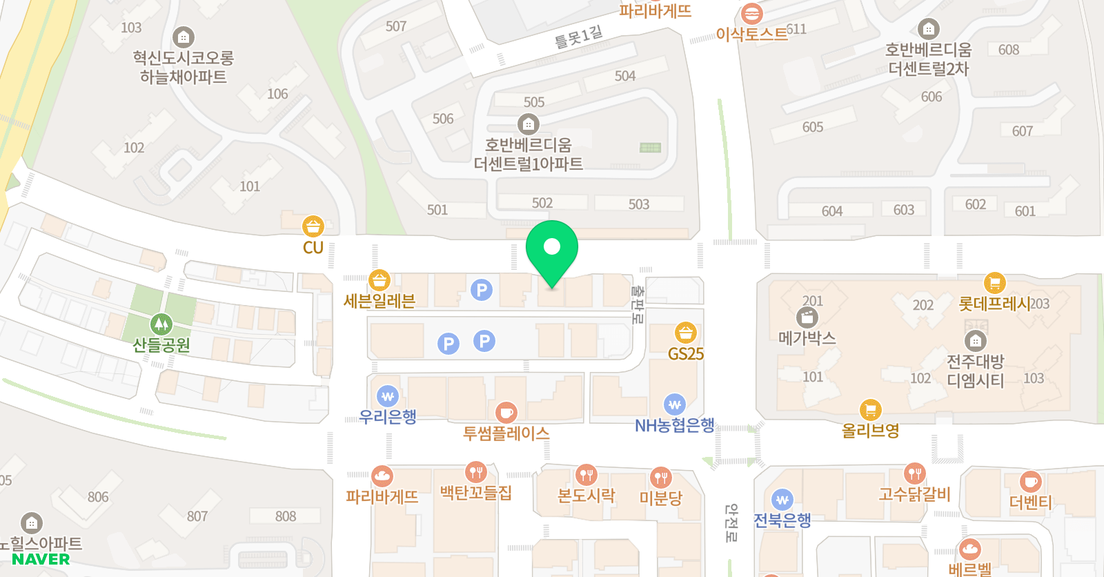 류연우논리수학 수학여우 전북완주혁신점 위치