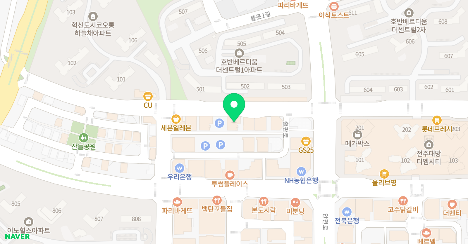 숲속의 피아노음악학원 위치