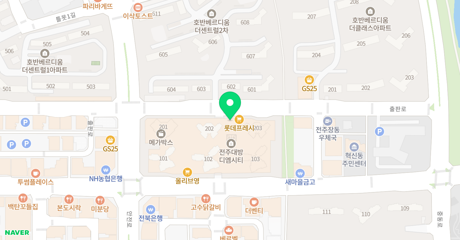 혁신마인드코칭 영어학원 위치