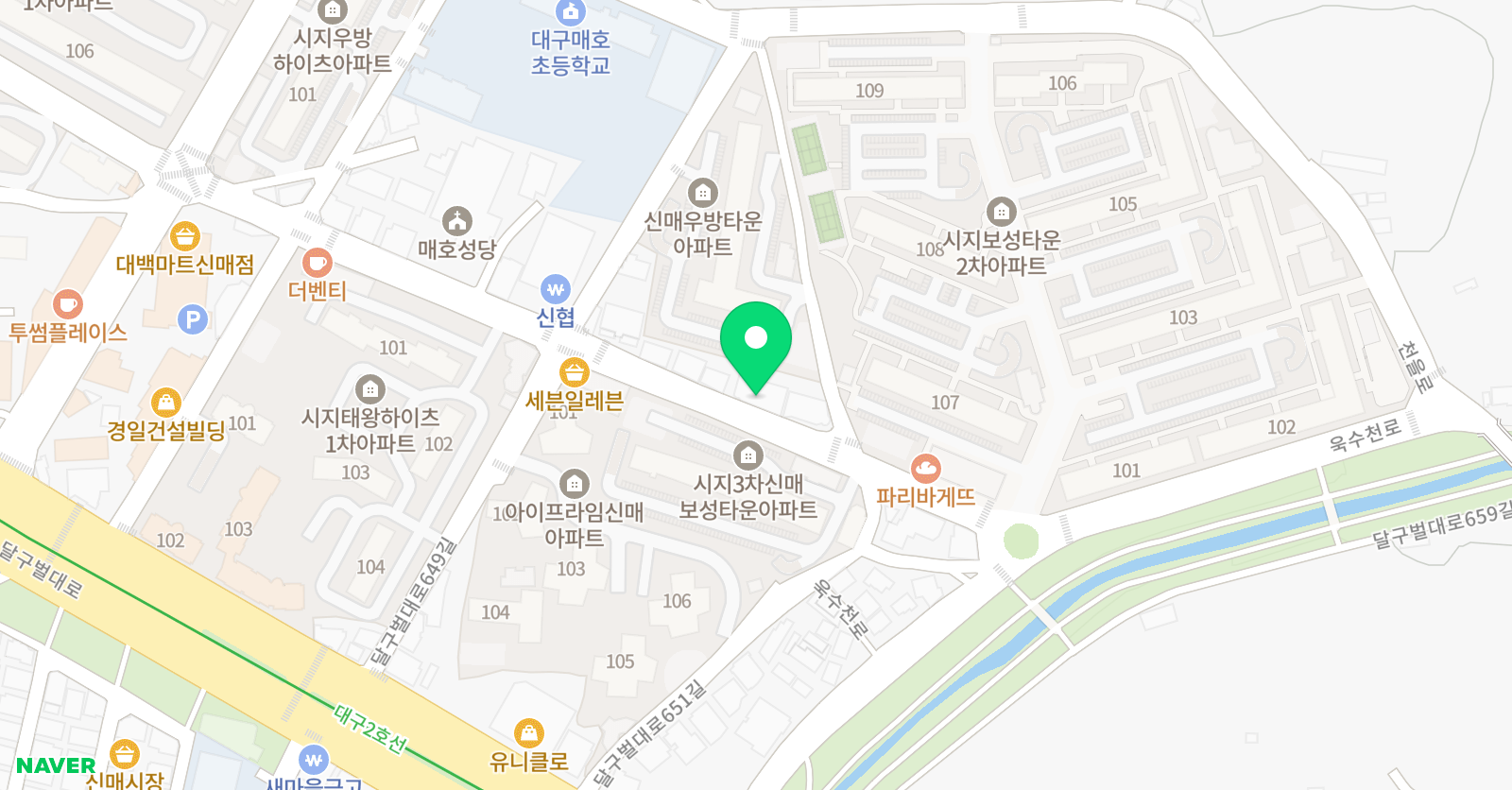 라온스포츠센터 학원 위치