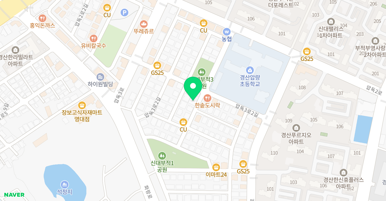 국어의훈련 국어의훈련학습관 압량학습관 위치