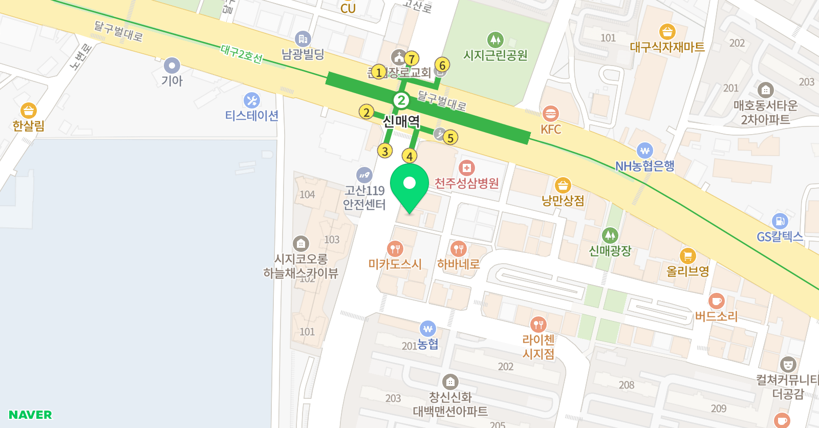 시지 외대어학원 위치