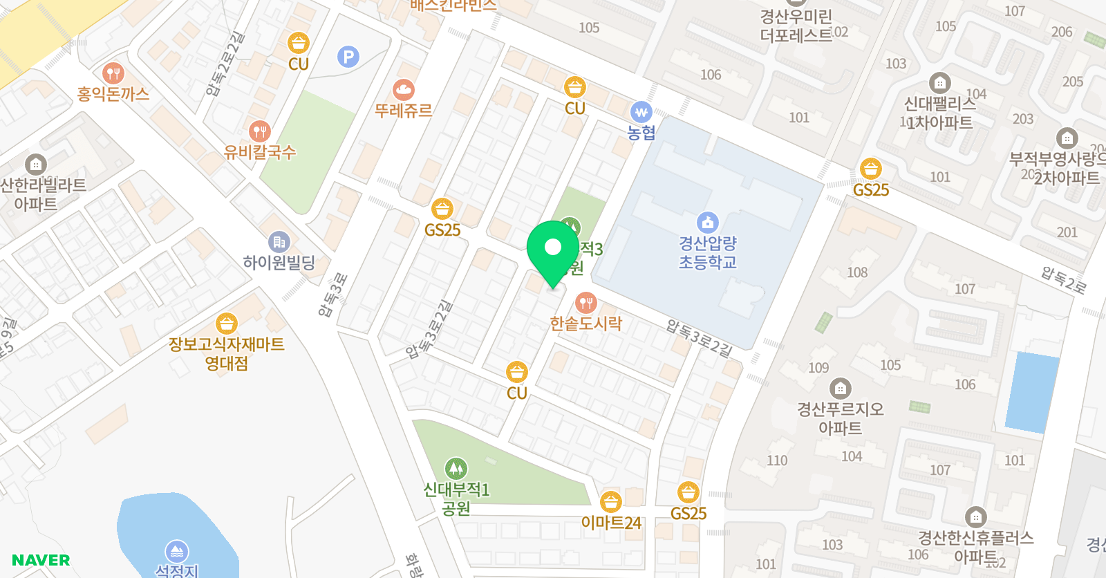 빨간펜 수학의달인 신대부적점 위치