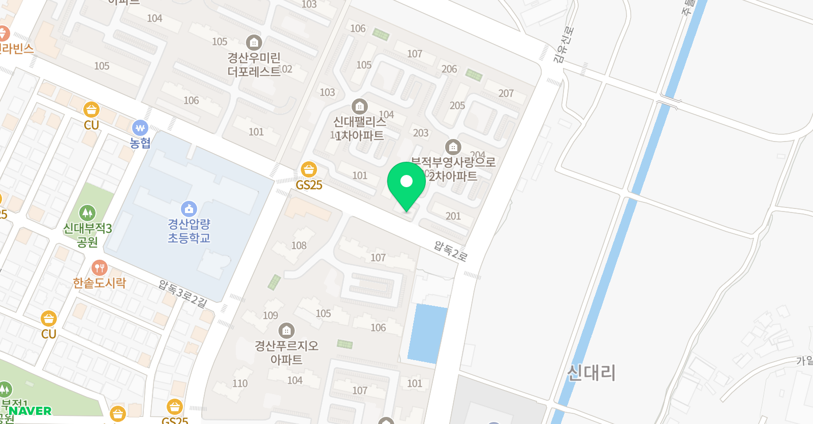 기탄 사고력교실 경산압량학원 위치