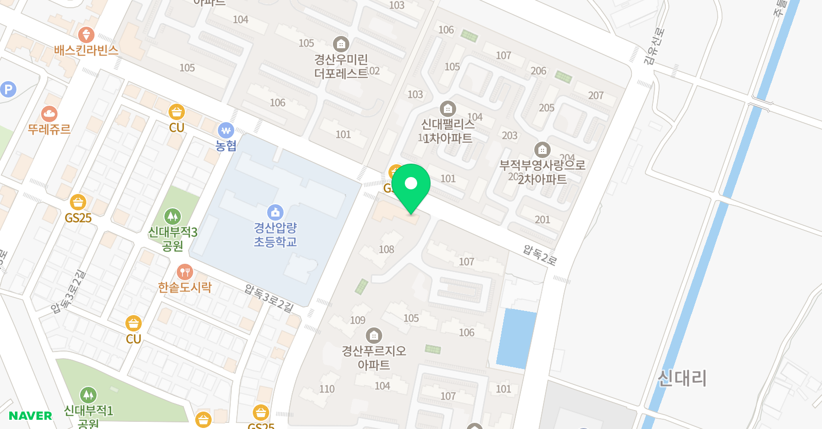 삼성 영어 셀레나 영어 압량교습소 위치