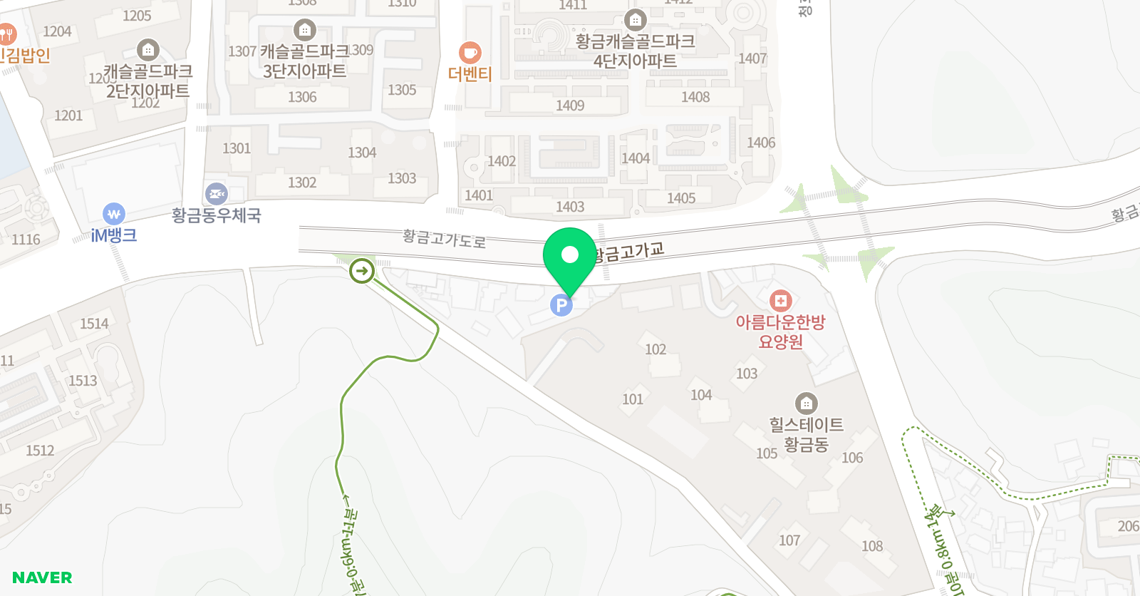 황금문 깡외국어학원 위치