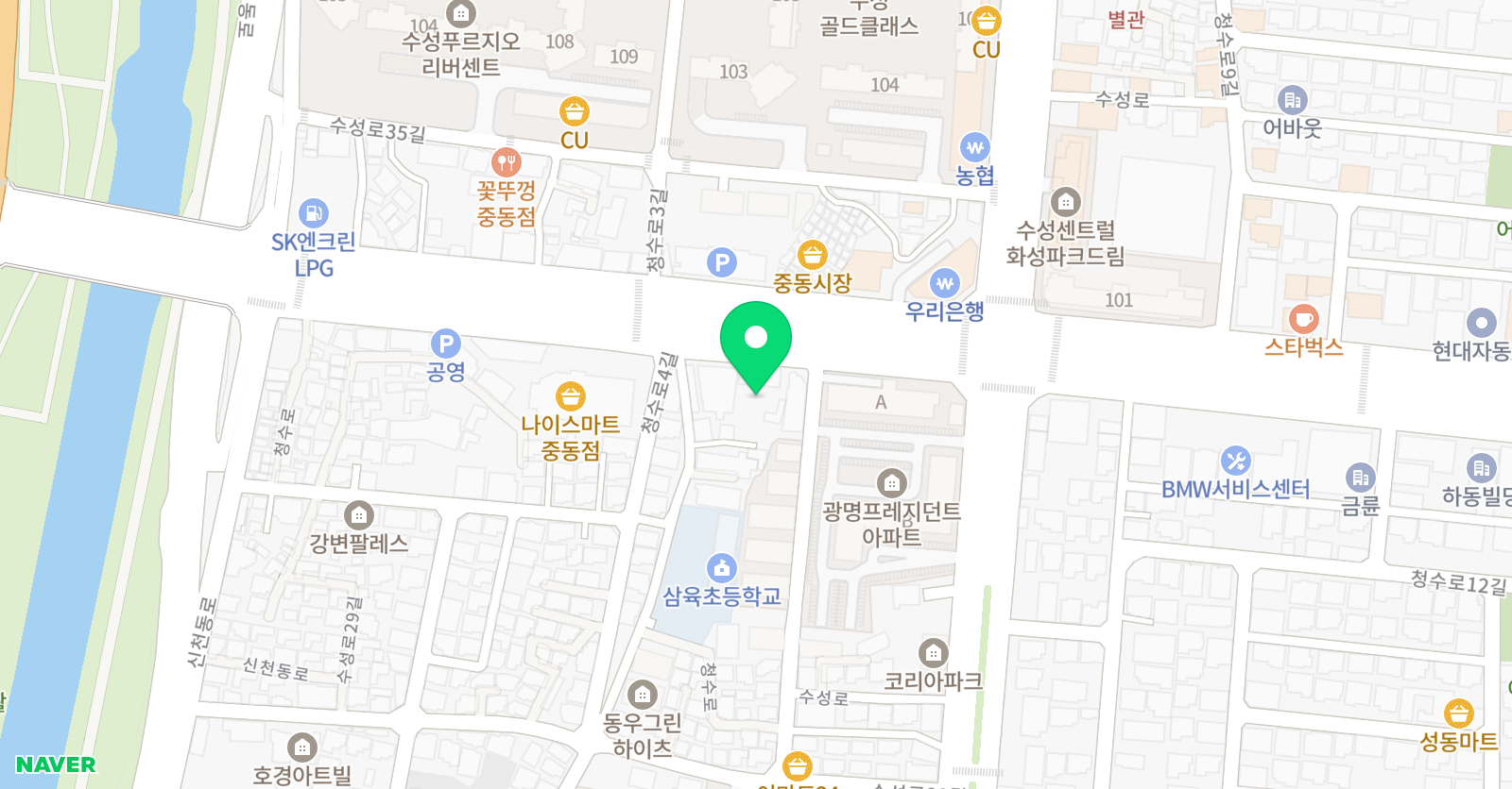 ECE 영어수학학원 위치