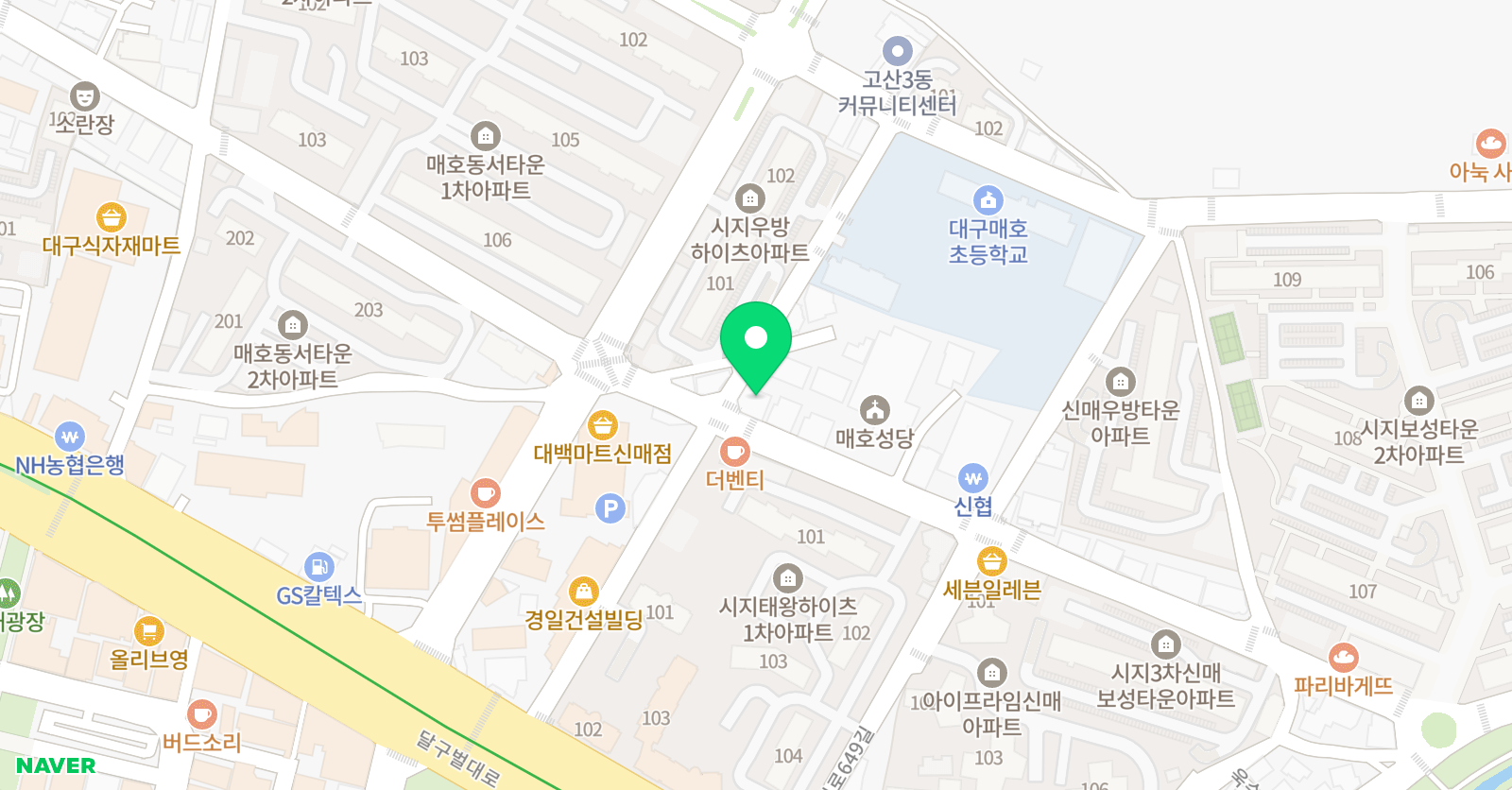 김수학학원 위치