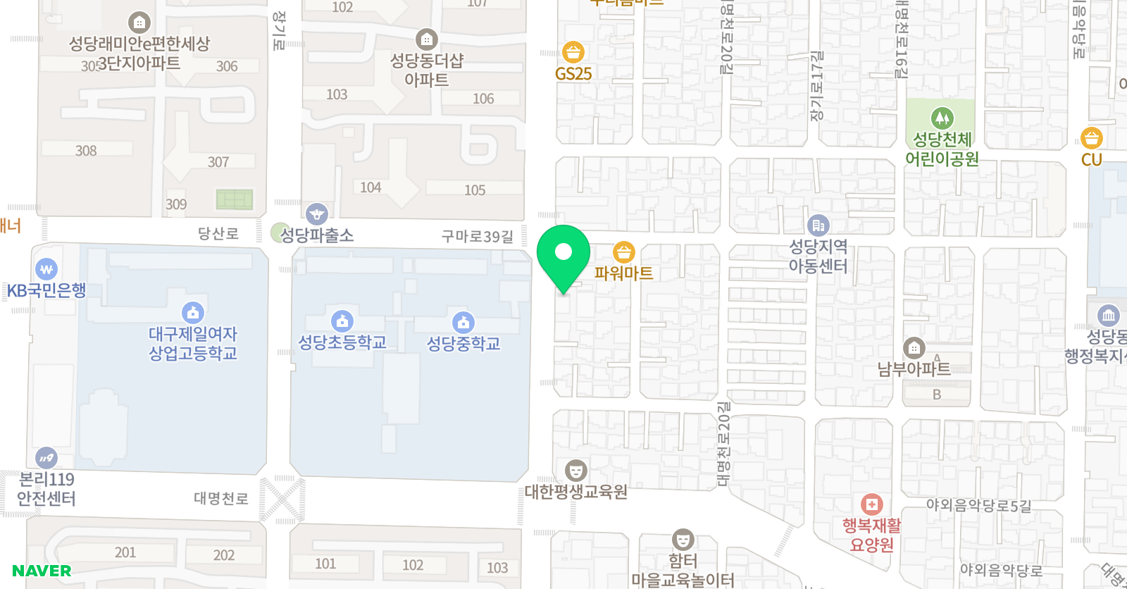 YM 수학교습소 위치