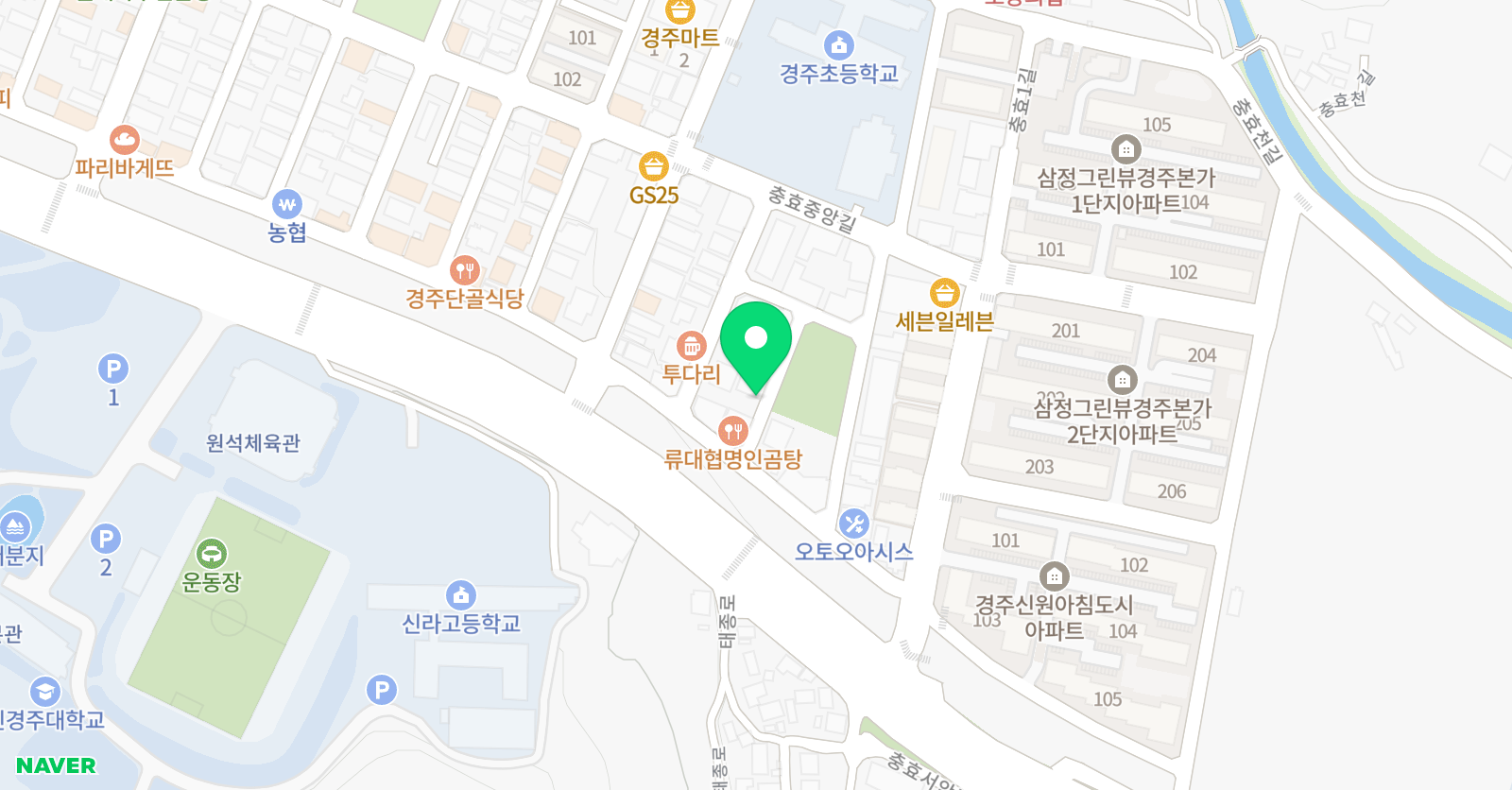 김지은 수학학원 위치
