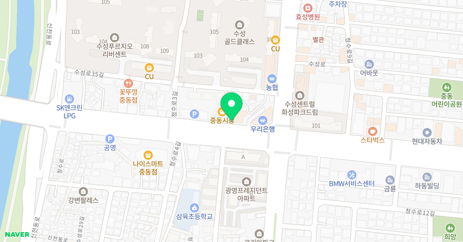 박수오 풋볼아카데미 위치