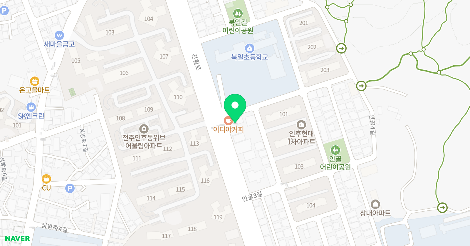 김정한리틀타이거 태권도장 위치