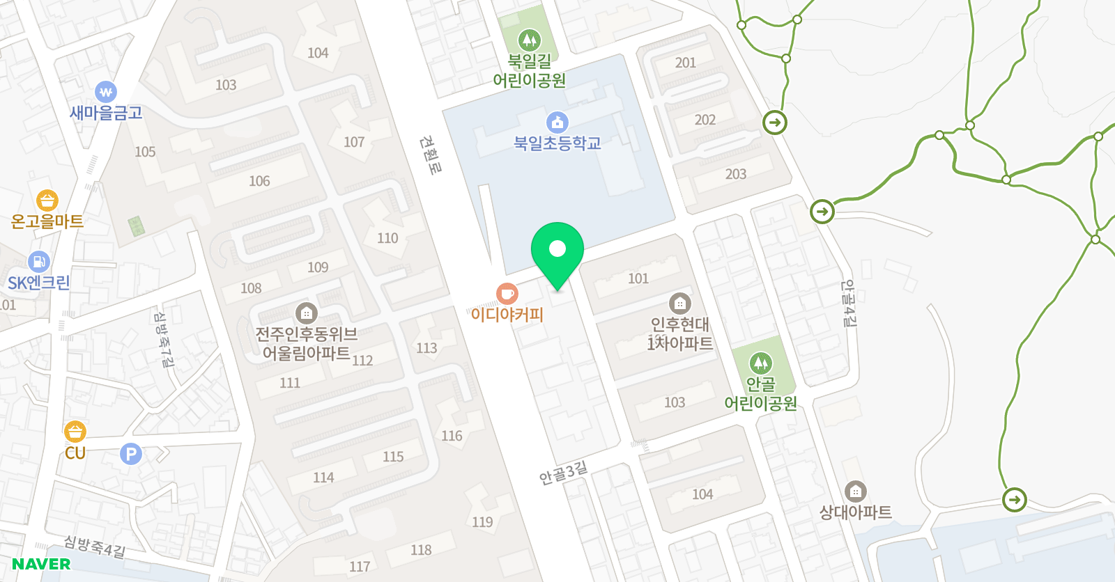 김정한 타이거 태권도장 위치