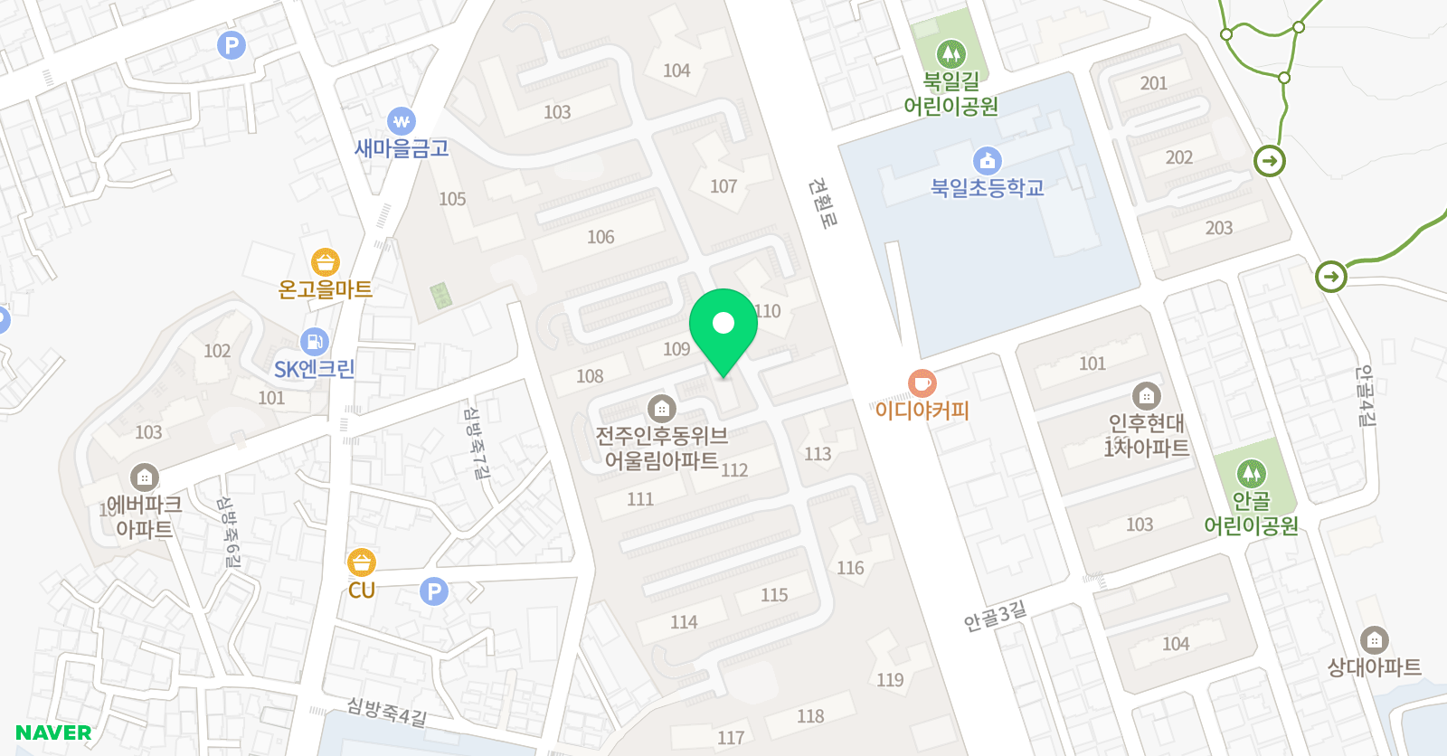 위브 음악미술학원 위치