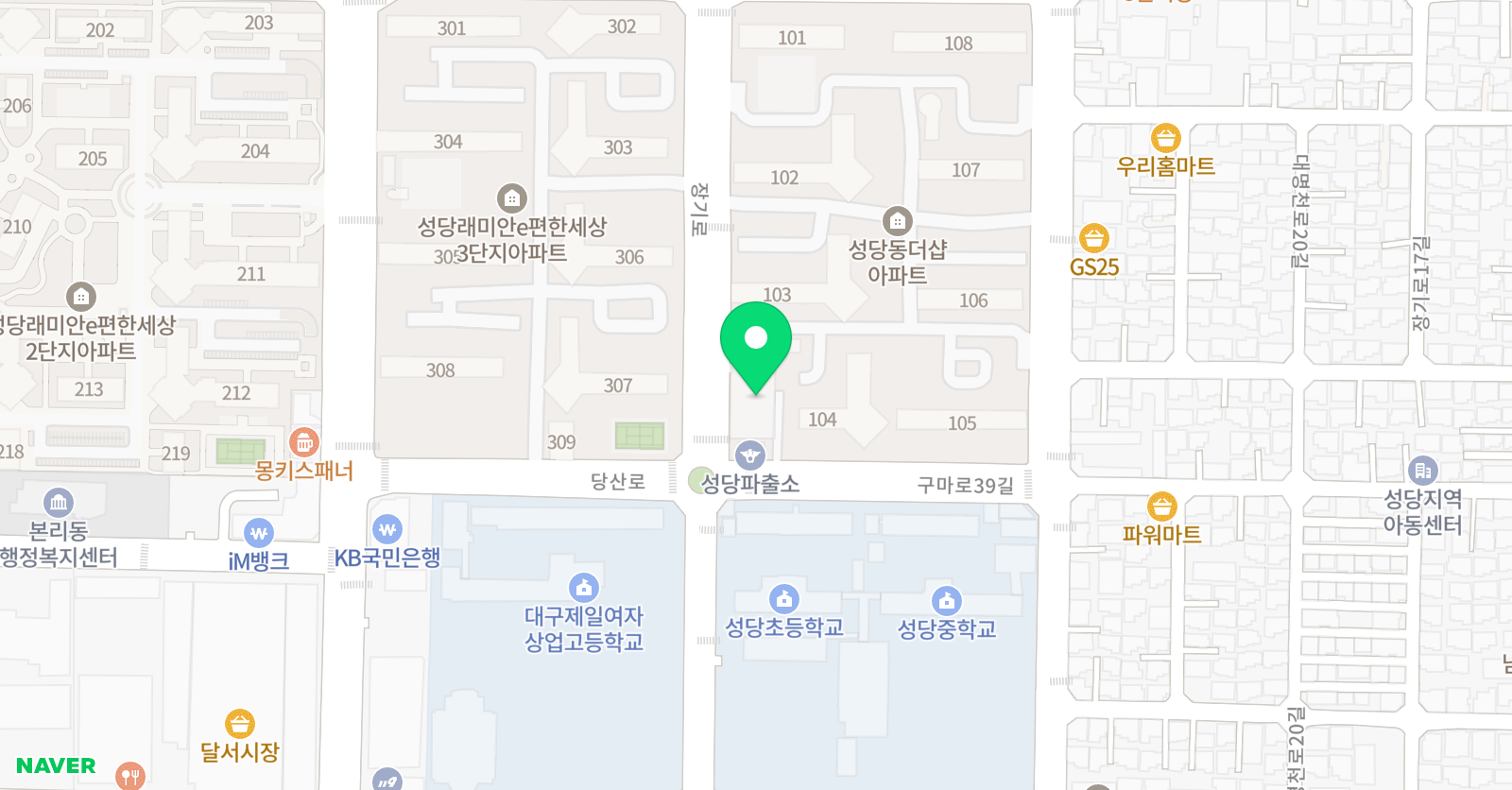 아리아무용학원 위치