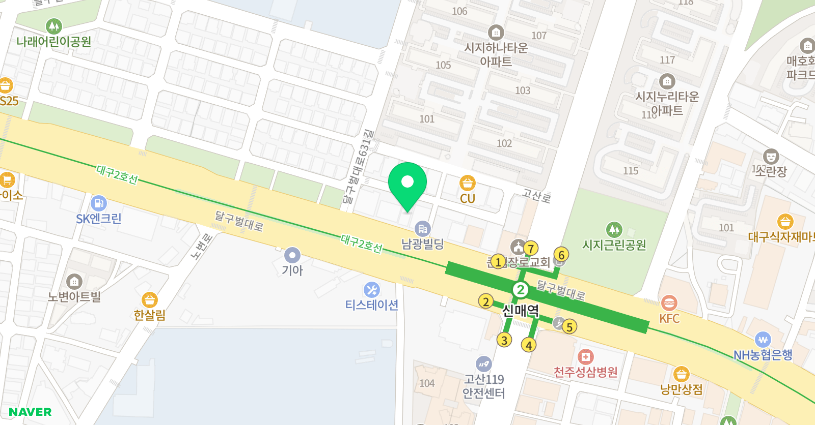 트리니티 수학학원 위치