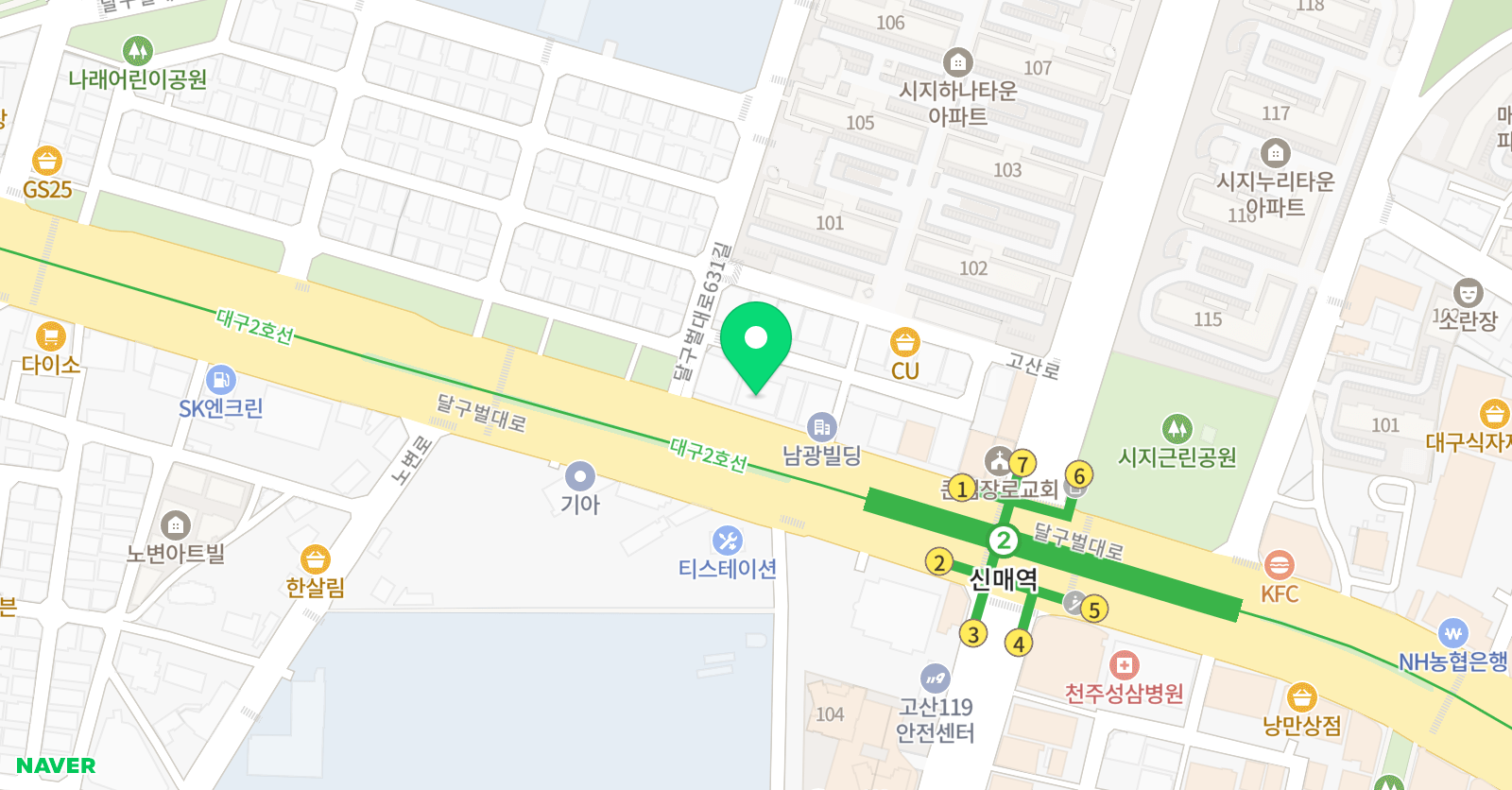 아띠 무용학원 위치