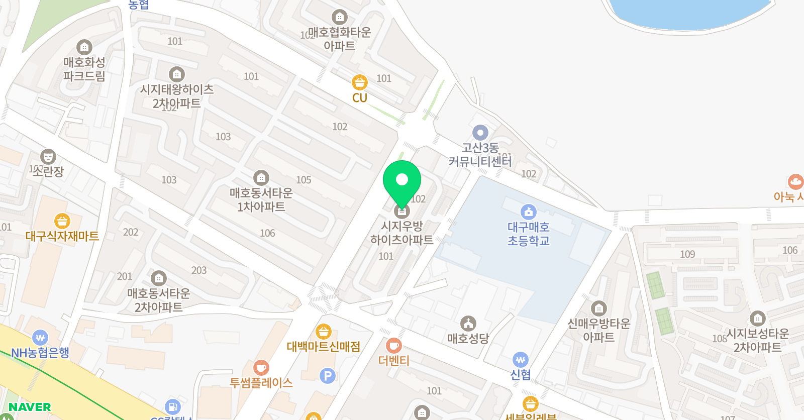 한솔플라톤아카데미 시지교실 위치