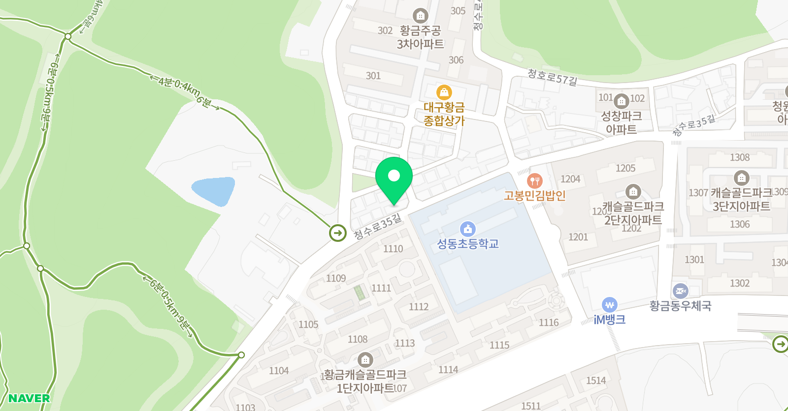 황금뮤즈음악학원 위치