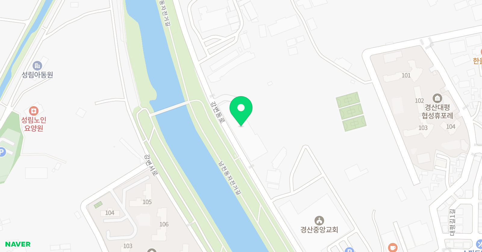 와니엘 배팅센터 대구경산점 위치
