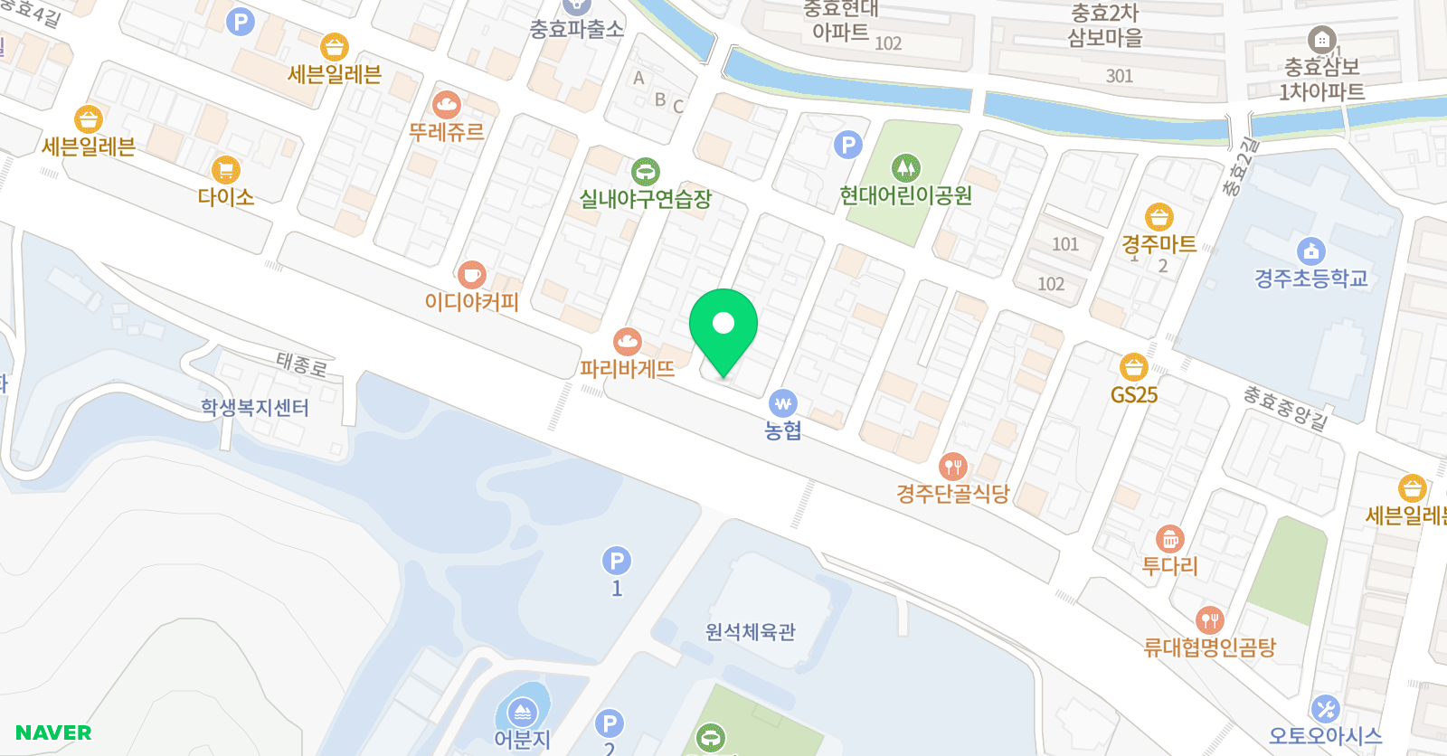 블루뮤직 실용음악학원 위치