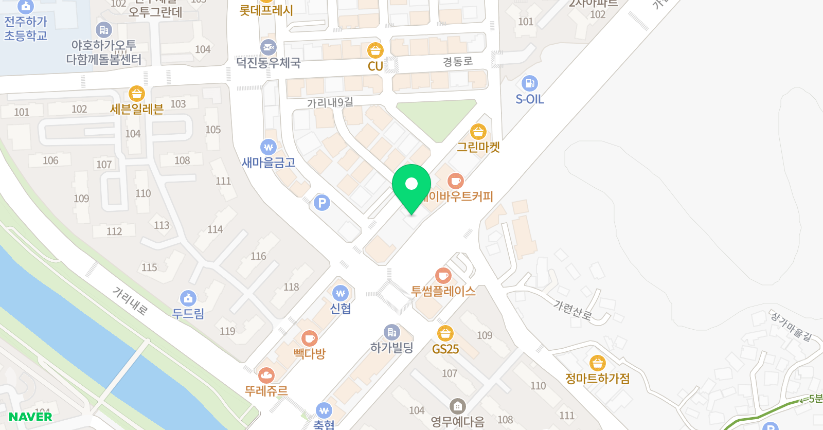 꿈에본 수학학원 위치