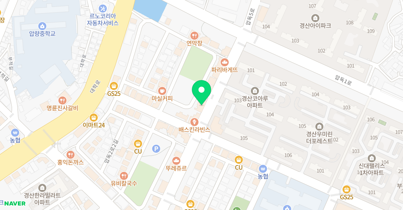 파머스영어 딱풀리는수학 학원 신대캠퍼스 1277 위치