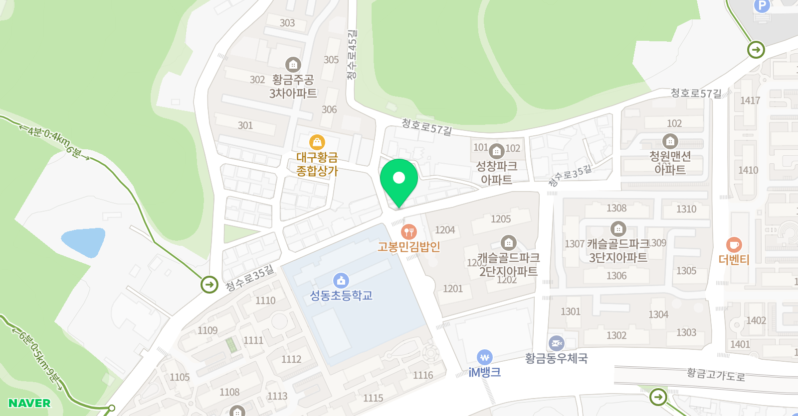 예인셈스쿨 위치