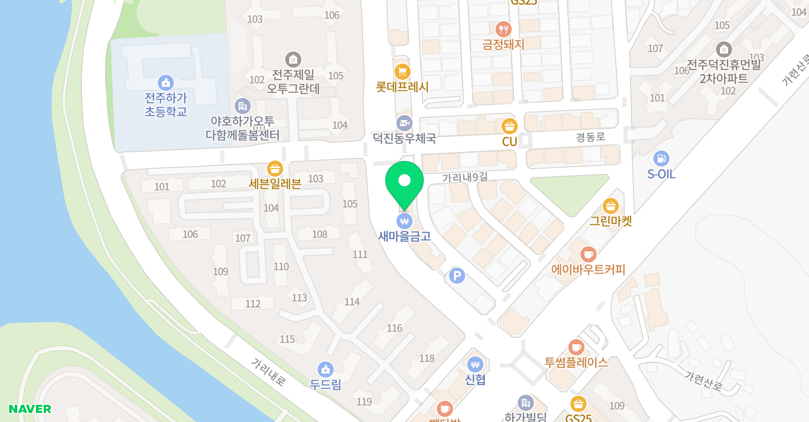 엄지 수학전문학원 위치