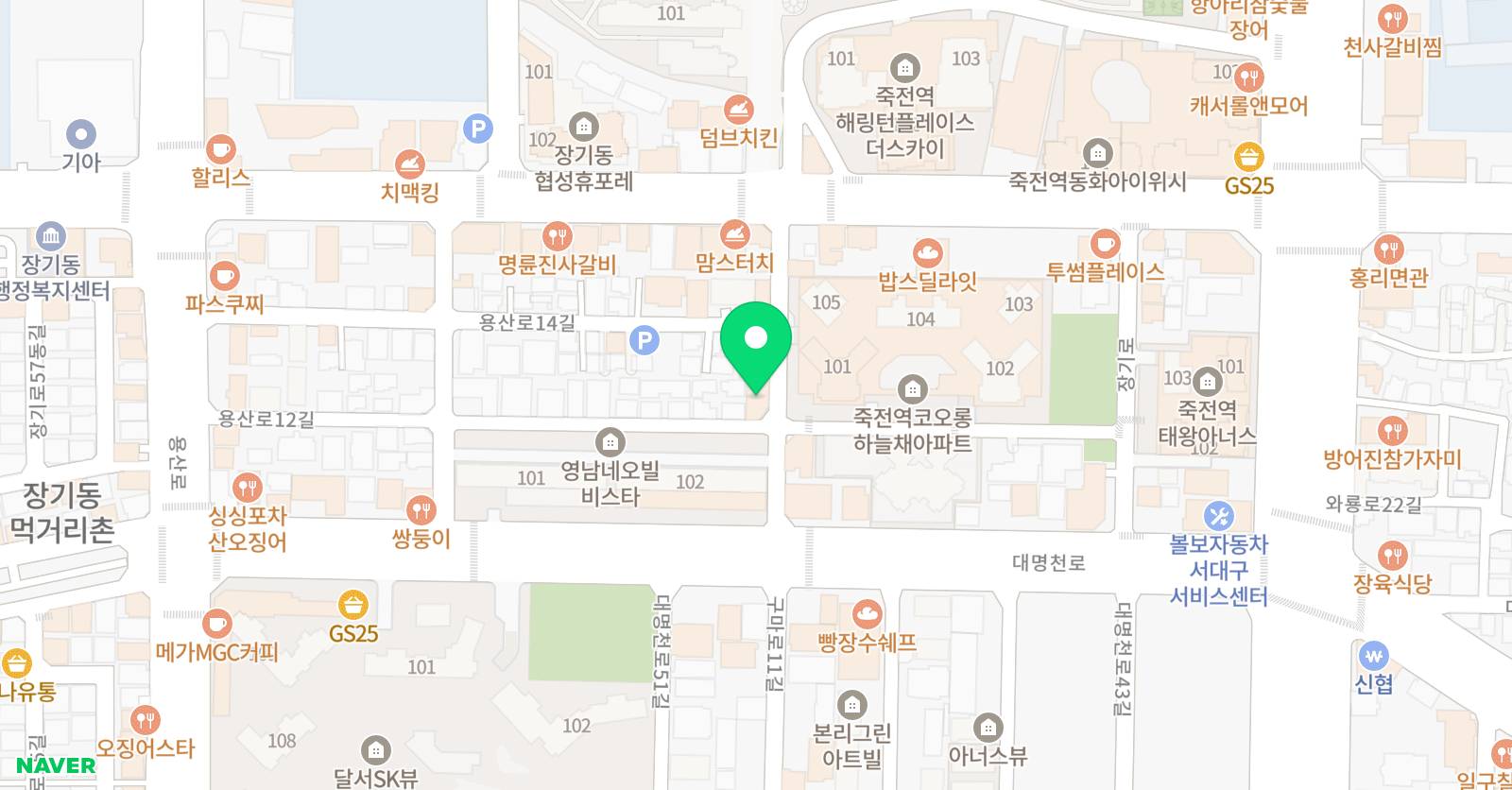 새결수학학원 위치
