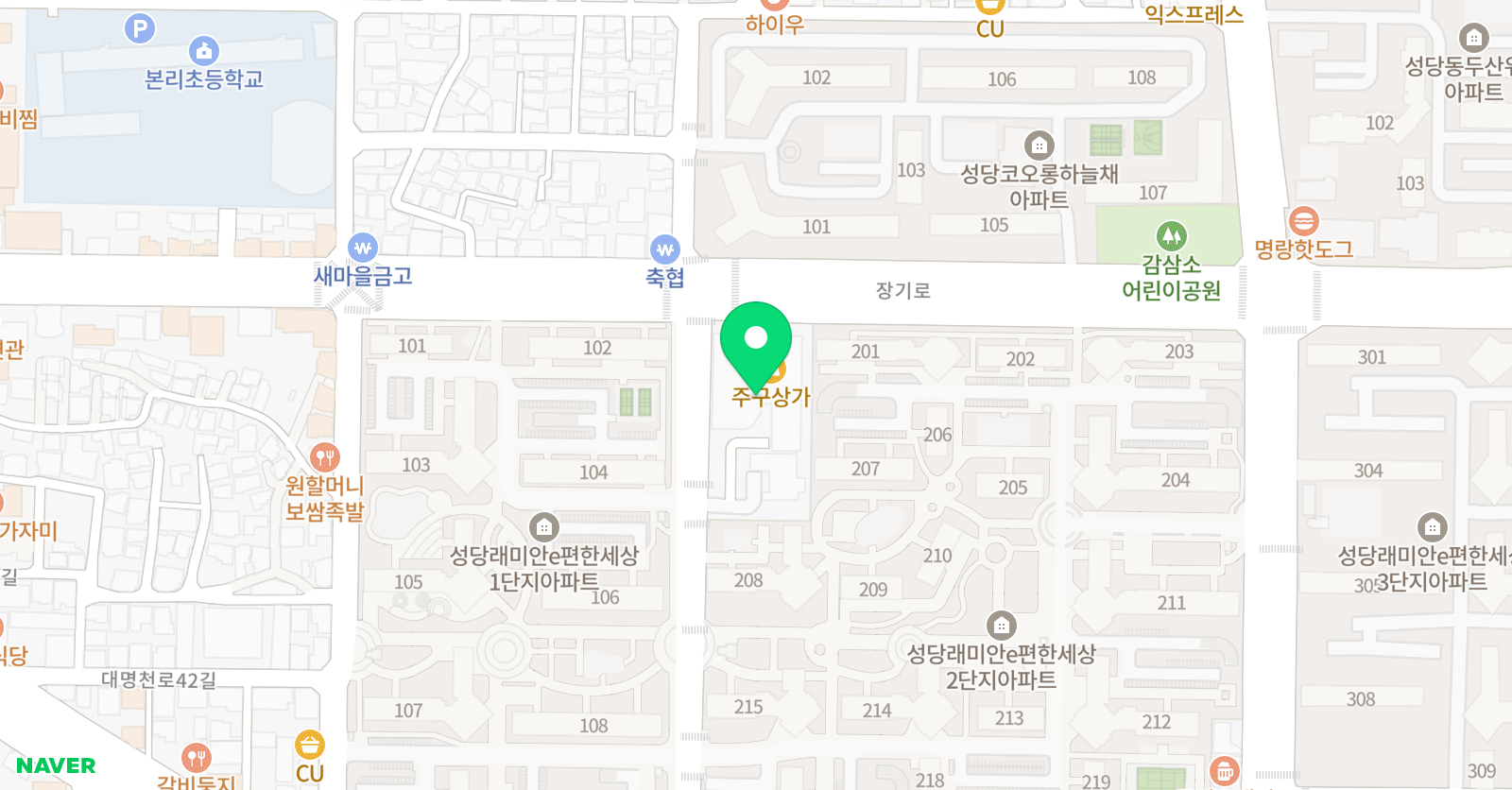 필아트본리 미술학원 위치