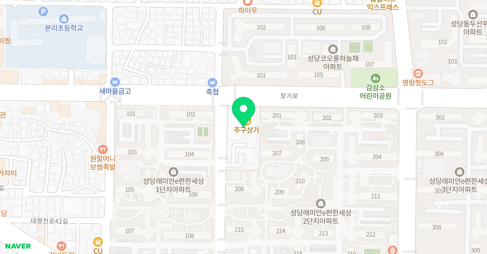 미소나무태권도&런투유줄넘기클럽 위치