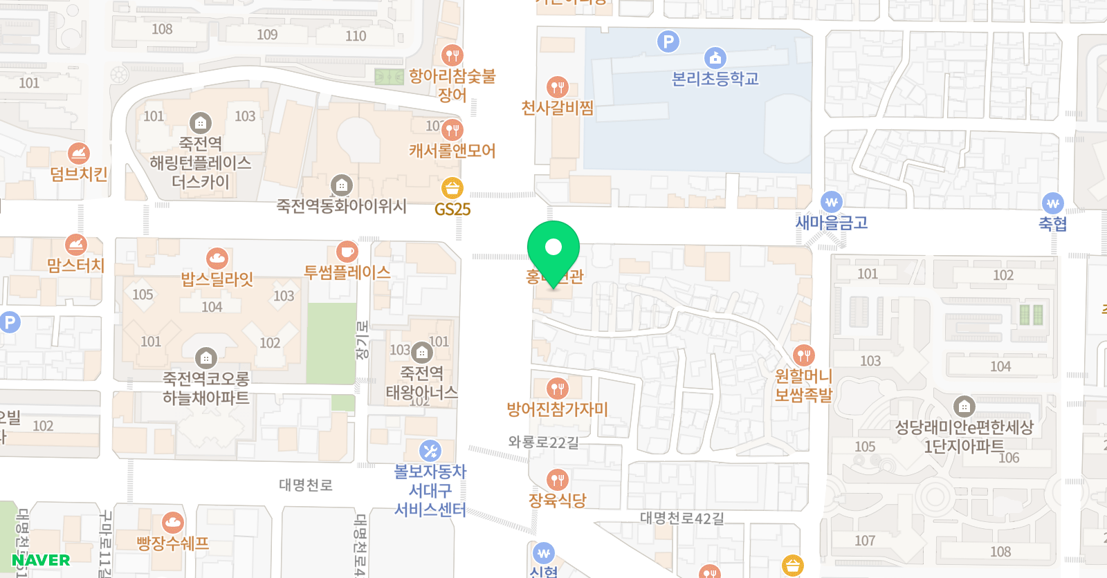아발론랭콘 어학원 대구달서캠퍼스 위치