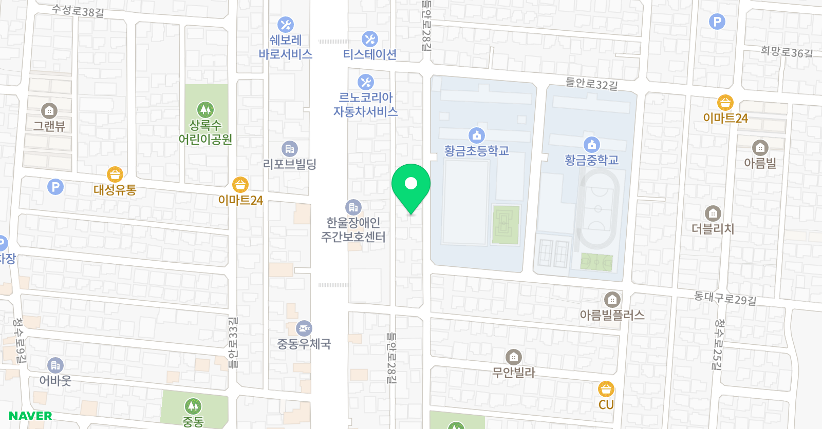 경무 태권도 학원 위치