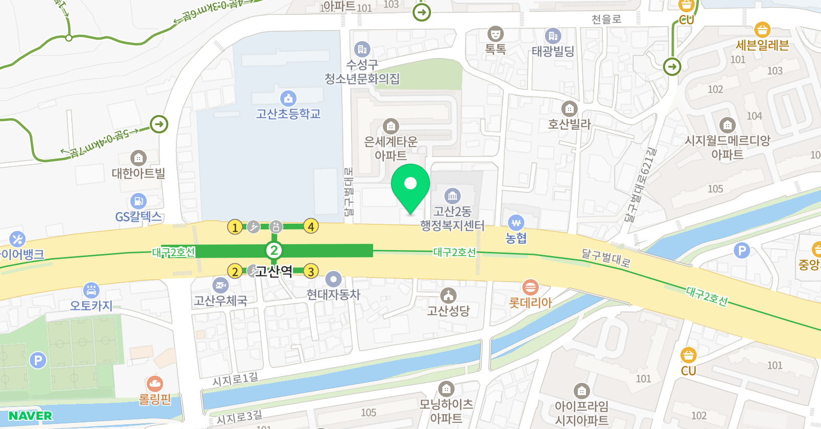 열림 수학학원 위치
