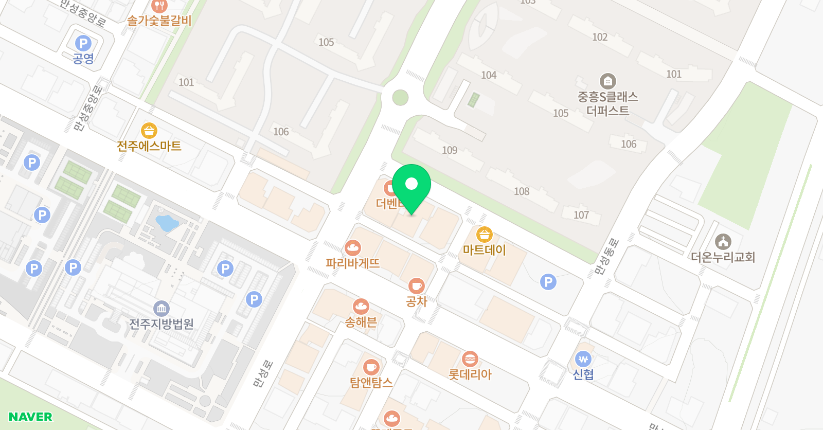 엠베스트SE 만성학원 위치
