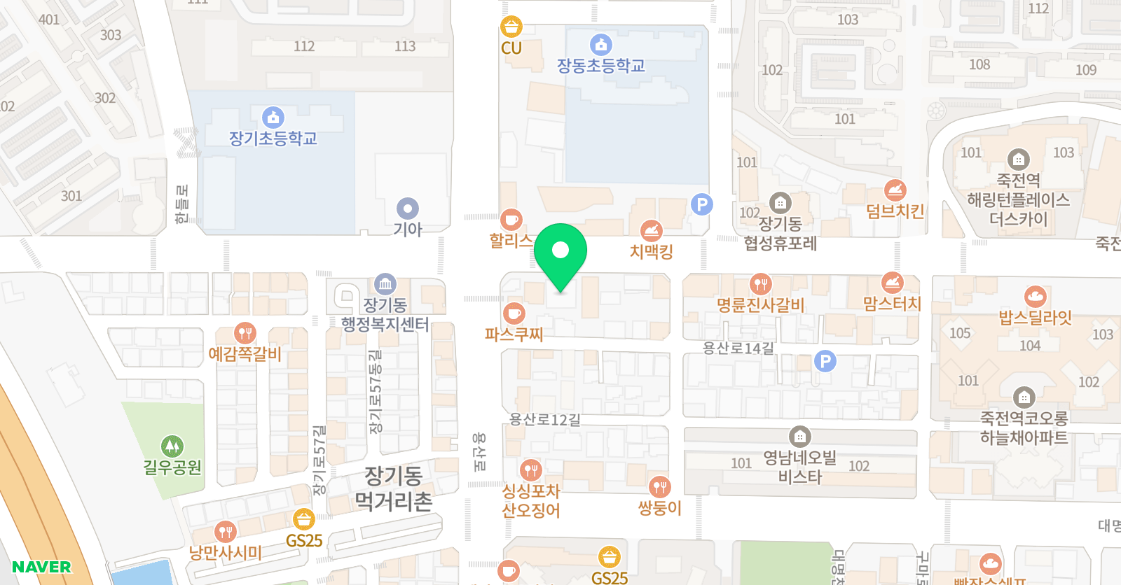 정상 어학원 서대구분원 위치